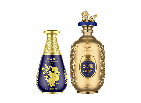 闲置​青花郎酒龙年生肖酒回收