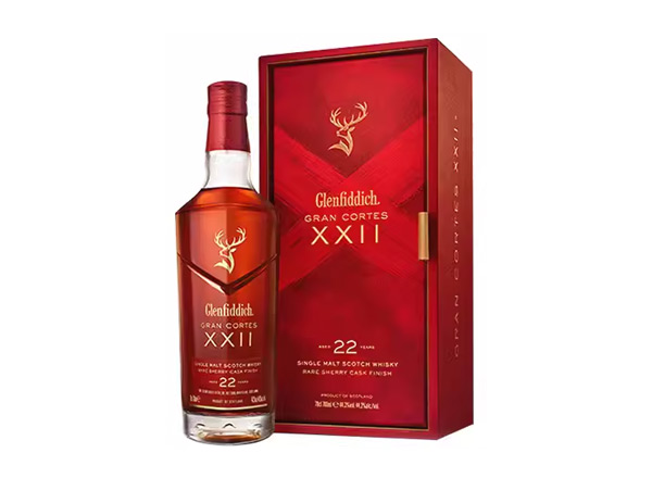 闲置回收格兰菲迪22年璀璨珍藏版威士忌700ml礼盒装Glenfiddich XXII苏格兰威士忌