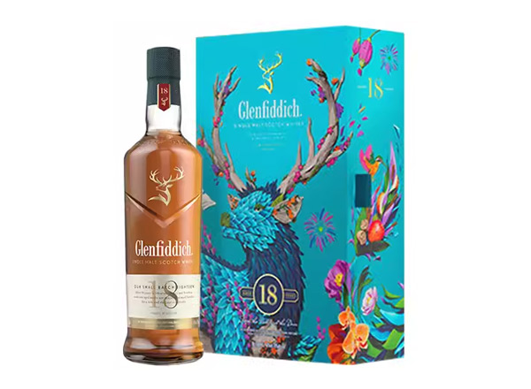 闲置格兰菲迪回收格兰菲迪18年700ml春节礼盒装Glenfiddich苏格兰威士忌