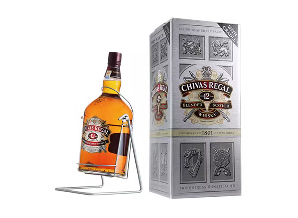 闲置芝华士12年威士忌回收4500ml 9斤装4.5L进口Chivas Regal洋酒礼盒行情价格