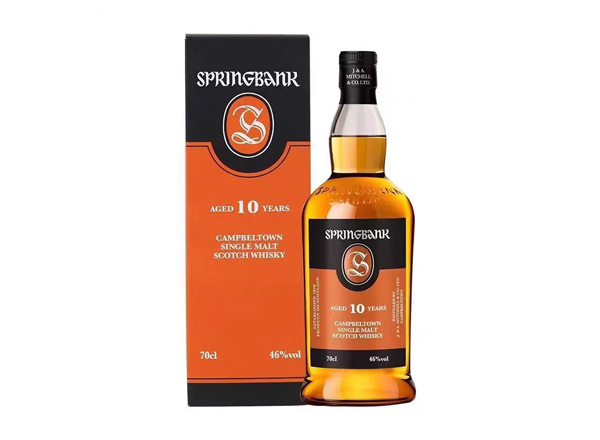 闲置收购云顶10年威士忌SpringBank云顶10年700ml回收洋酒行货