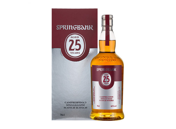 闲置云顶25年回收云顶威士忌SpringBank 46度坎贝尔镇苏格兰单一麦芽700m进口洋酒威士忌