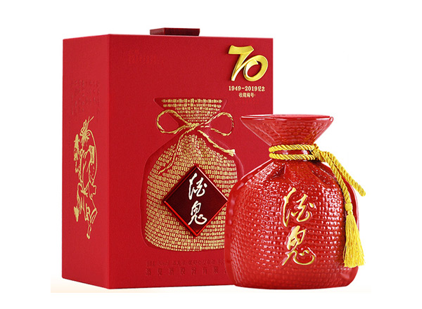 闲置回收酒鬼酒红坛70纪念酒1949-2019年收藏酒54度700ml上门收购行情价格