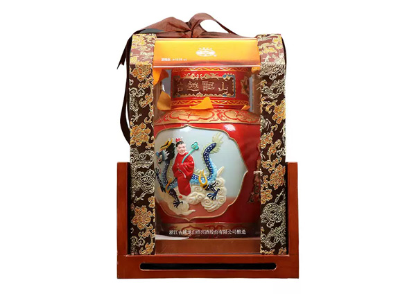 闲置古越龙山黄酒回收古越龙山状元及第二十年陈酿2.5L工艺浮雕黄酒行情价格