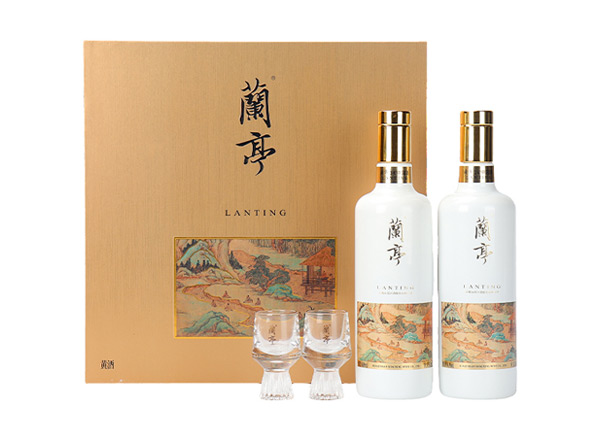 闲置会稽山兰亭黄酒回收国潮兰亭500ml*2礼盒装
