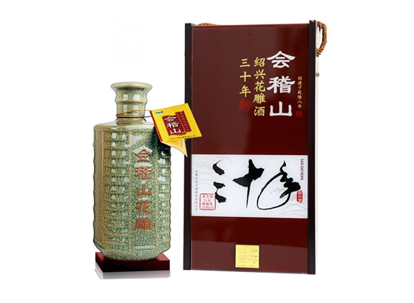 闲置会稽山黄酒回收会稽山三十年绍兴花雕酒30年木盒装2.5L黄酒